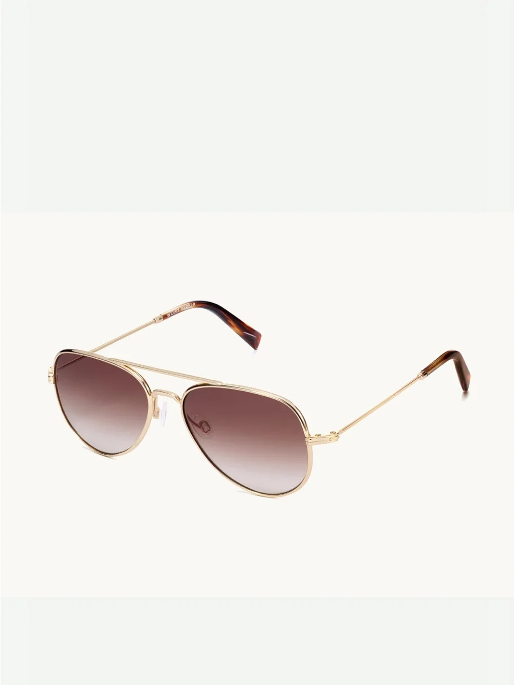 NWT Warby Parker Raider Sunglasses Polished Gold Frame